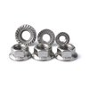 Newport Fasteners Flange Nut, 1/4"-20, 18-8 Stainless Steel, Not Graded, 0.438 in Hex Wd, 0.14 in Hex Ht, 3000 PK 890406-BR-3000